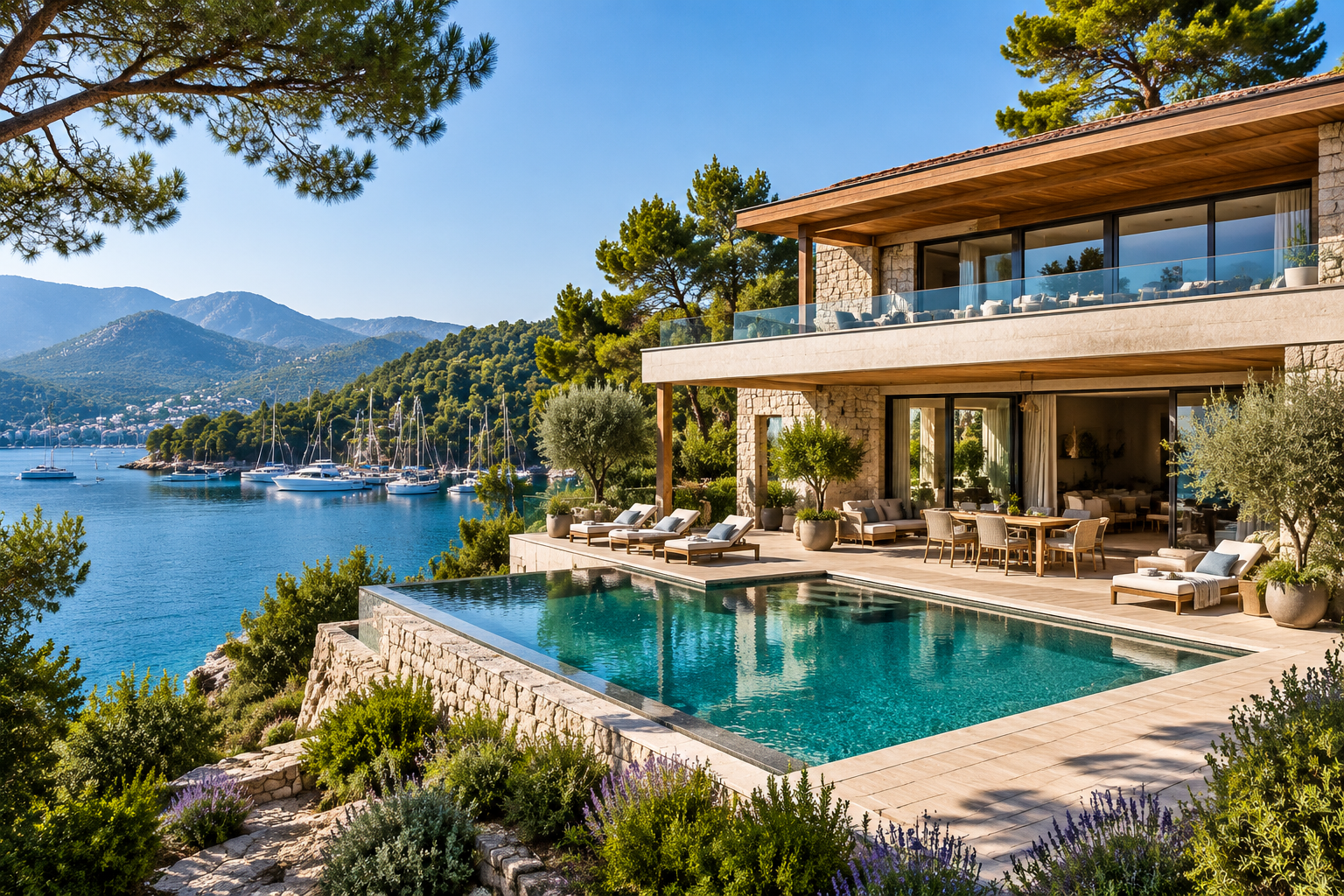 Gocek marina ve luks villa atmosferi